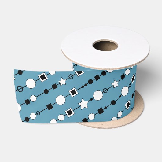 紐ビーズとジュエリストアの装飾パターン サテンリボン (リール)