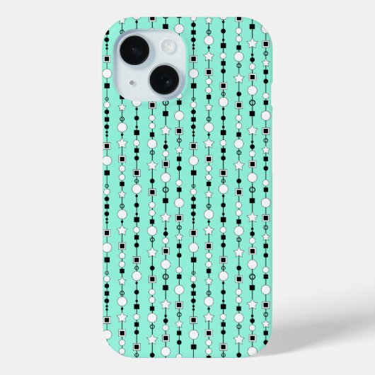紐ビーズとジュエリースターのフェスティブ柄 Case-Mate iPhoneケース (裏面)