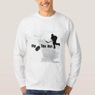 純アイスホッケー用パックを裂いて下さい Tシャツ