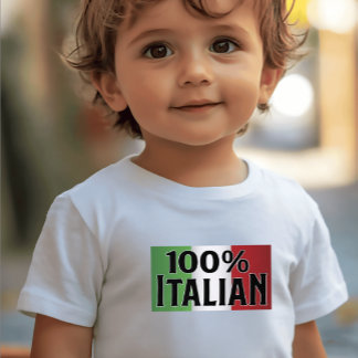 純イタリア血統 - 遺産に誇り ベビーTシャツ