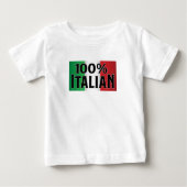 純イタリア血統 - 遺産に誇り ベビーTシャツ (正面)
