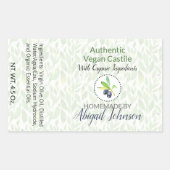 純オリーブオイル 手作り 自家製 ソープ スクラブ ラベル (正面)