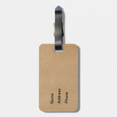 純ホッケーで撃たれる ラゲッジタグ (裏面縦)