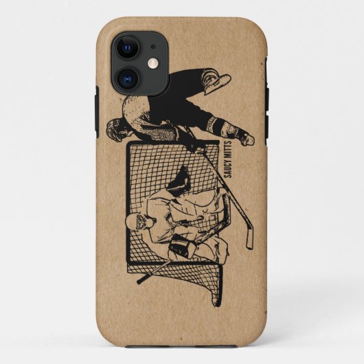 純ホッケーで撃たれる Case-Mate iPhoneケース (裏面)