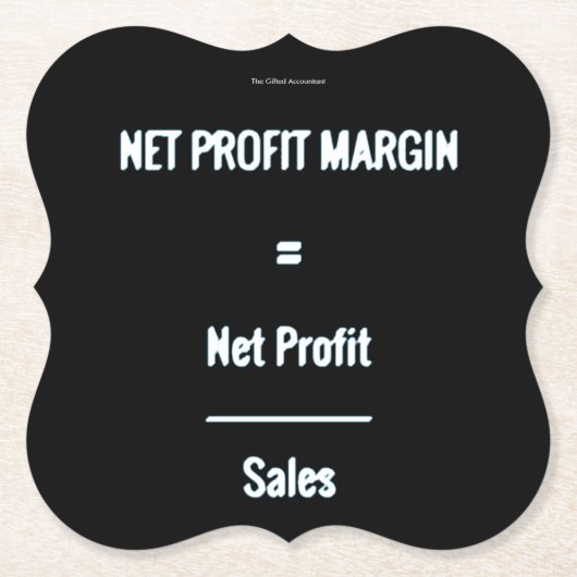 「純利益率」 ペーパーコースター (正面)