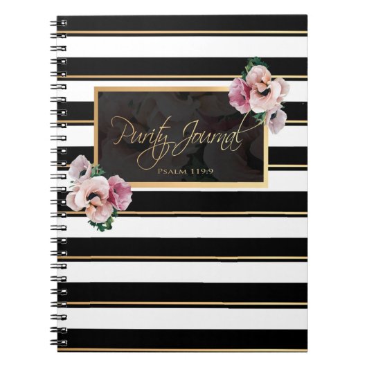 純度ジャーナル-賛美歌の119:9 ノートブック (正面)