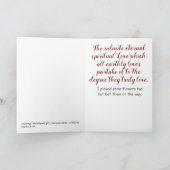 純愛のギフト - ロマンチック - ユーモア カード (内部)