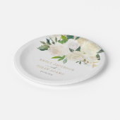 純愛ウェディングまたはブライズシャワープレート ペーパープレート (アングル)