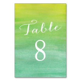 純愛テーブル番号カード/ライムエメラルド テーブルナンバー