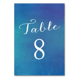 純愛テーブル番号カード/海ブルー テーブルナンバー