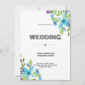 純愛結婚花 招待状 (正面)