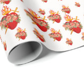 純正ハート包装紙 ラッピングペーパー (ロールコーナー)