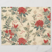 純正ヴィンテージビクトリアン時代の花ラベル (裏面)