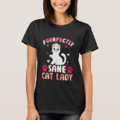 純正正正正正正正真正銘キャットレディ Tシャツ (正面)