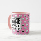 純正正正正正正真正銘の猫レディーピユーモアのあるンク マグカップ (正面左)