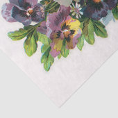 純正（AIではない）ヴィンテージパンジー&スタンプ葉書 薄葉紙 (詳細)