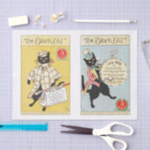 純正（AIではない）ヴィンテージブラック猫マガジンカバー 薄葉紙 (クラフト)