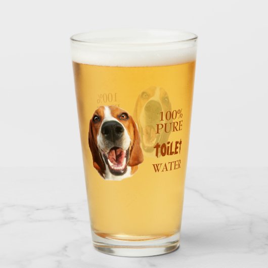 純水トイレ用の水ガラス タンブラーグラス (ドリンク正面)
