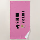 純潔で締められる ビーチタオル (正面)