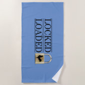 純潔で締められる ビーチタオル (正面)