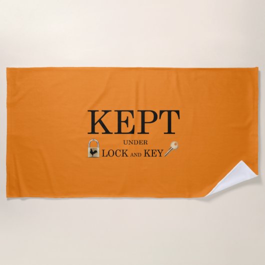 純潔で締められる ビーチタオル (正面)