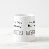 純潔の周期表の名前のマグ コーヒーマグカップ (中央)
