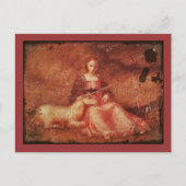 純潔の聖女とユニコーン ポストカード (正面)