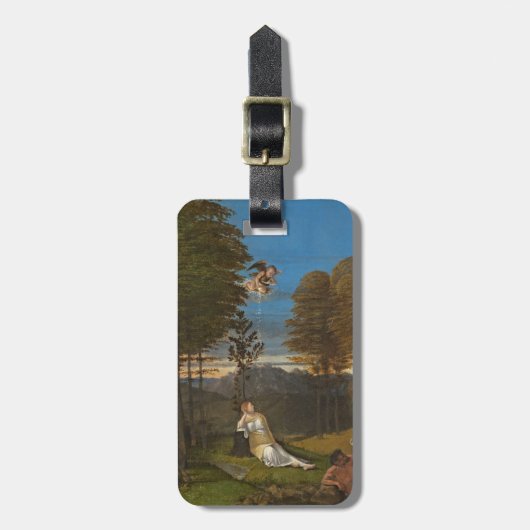 純潔、c. 1505年のアレゴリー(パネルの油) ラゲッジタグ (正面縦)