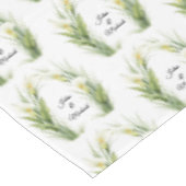 純白のカラーコオラリリーの花輪 ウェディングデコレーション 新婚夫婦 テーブルクロス (アングル)