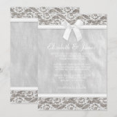 純白のカントリー ラッセルのウェディング招待状 招待状 (正面/裏面)