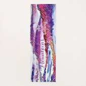 純白の雪に覆われた山々が静かなアルプスの瞑想を呼び起こす ヨガマット (裏面)