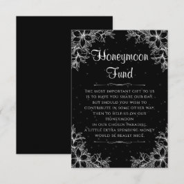 純白豪華結婚式ハネムーンファンド エンクロージャーカード