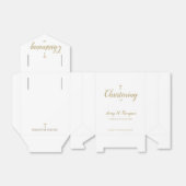 純白金ゴールドクロススクリプト《キリスト教》洗礼式や命名式 フェイバーボックス (折り畳みなし)