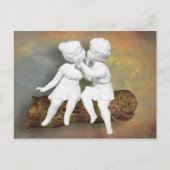 純真で甘い子ども時代キス ポストカード (正面)