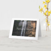 純粋でクリスチャン、キリストでバプテスマを受けたカード カード (黄色い花)