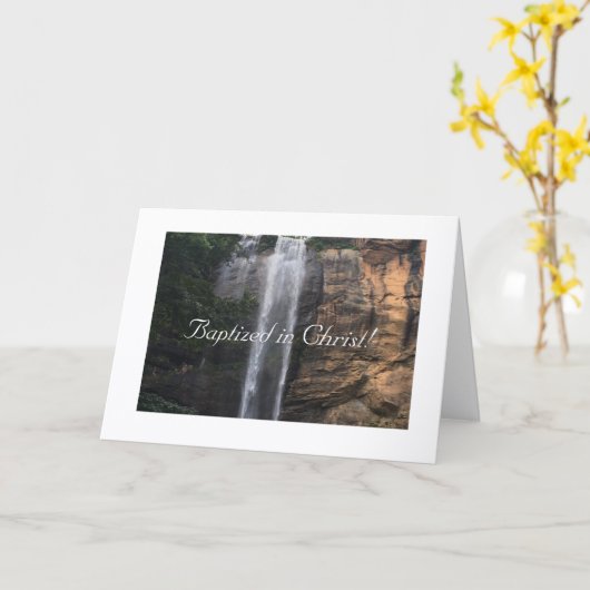 純粋でクリスチャン、キリストでバプテスマを受けたカード カード (黄色い花)