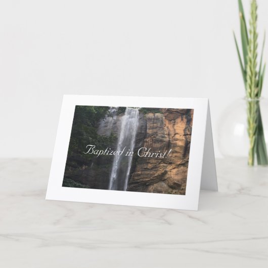 純粋でクリスチャン、キリストでバプテスマを受けたカード カード (正面)