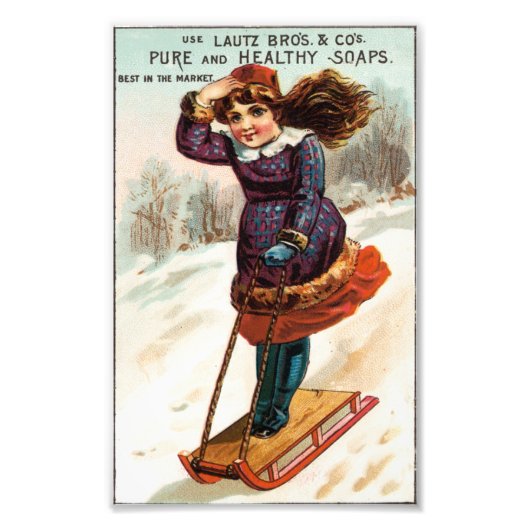 純粋で健康な石鹸 フォトプリント            (正面)