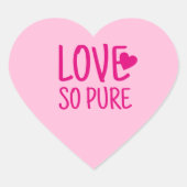 純粋なカップルデザインが好き ハートシール (正面)