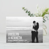 純粋なシンプル日付カードの保存 セーブザデート (スタンド正面)