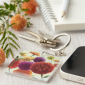 純粋なパレットのジニア キーホルダー (正面右)