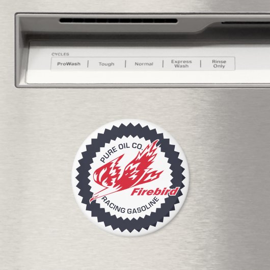 純粋なファイアバードレーシングガソリンヴィンテージ標識 マグネット (インサイチュ (食洗機))
