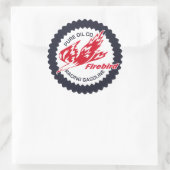 純粋なファイアバードレーシングガソリンヴィンテージ標識 ラウンドシール (バッグ)