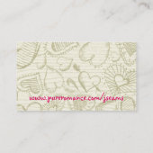 純粋なロマンスのコンサルタントの名刺 名刺 (裏面)