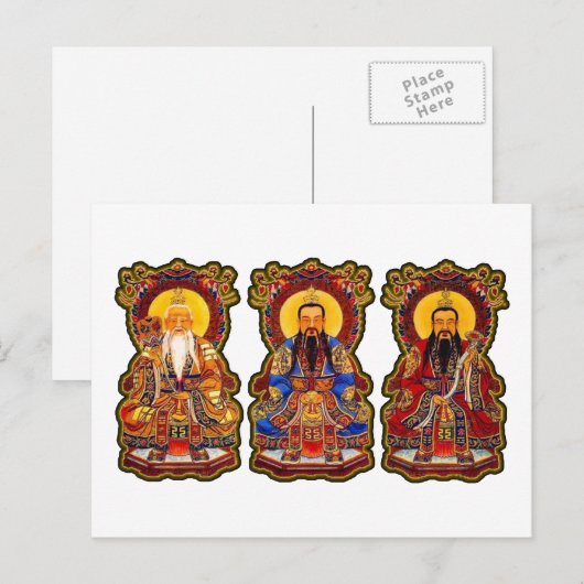 純粋な三人 ポストカード (正面/裏面)