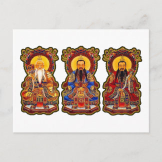 純粋な三人 ポストカード