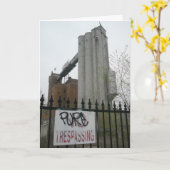 「純粋な不法侵入」祝いのカード カード (黄色い花)