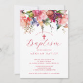 純粋な優雅さの女の子の洗礼招待状 招待状 (正面)