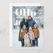 純粋な喜びのホリデー写真 シーズンカード (正面/裏面)