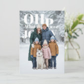 純粋な喜びのホリデー写真 シーズンカード (スタンド正面)